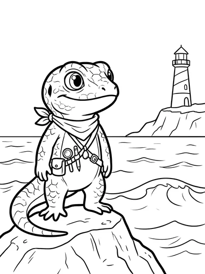 Dune the Explorer colouring page preview